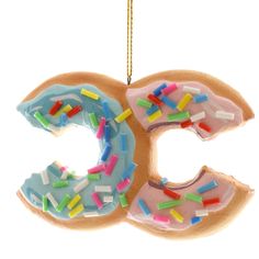 HIGH-FASHION0-DONUT-CHRISTMAS-ORNAMENT-CODY-FOSTER Cody Foster Co. Christmas Ornament Bonjour Fete - Party Supplies Donut Ornament, Biscuit Home, Cody Foster, Handcrafted Ornaments, Saint Nicolas, Quirky Gifts, Glass Ornaments, Donuts, Ornament Decor