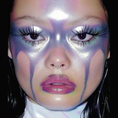 Gen Makeup, Weird Costumes, Alien Core, Unique Makeup Looks, Makeup Looks Easy, Fruits Plants, Futuristic Makeup, Cool Makeup, Alien Makeup