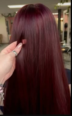 Cherry Hair Pale Skin, Red On Brunette Hair, Red Velvet Hair Color Dark, Light Cherry Hair, Darkest Red Hair, Bright Cherry Red Hair, Red Dark Hair, Red Cherry Hair