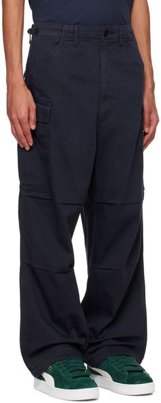 Relaxed-fit straight-leg cotton-blend twill cargo pants. · Mid-rise · Belt loops · Four-pocket styling · Zip-fly · Cargo pocket at outseams · Cinch tabs at back waist · Graphic patch at back pocket Supplier color: Anthracite night Baggy Utility Work Pants With Patch Pockets, Levi's Straight Leg Pants With Belt Loops, Levi's Streetwear Pants, Levi's Relaxed Fit Bottoms With Cargo Pockets, Levi's Utility Straight Leg Bottoms, Levi's Relaxed Fit Cargo Bottoms, Levi's Cotton Workwear Bottoms, Baggy Work Pants With Cargo Pockets And Tapered Leg, Baggy Tapered Leg Work Pants With Cargo Pockets