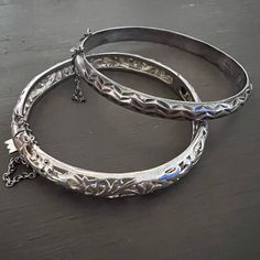 These Beautiful Pieces Belong In Your Collection. They Are In Beautiful Condition And Stack Well Together. Genuine 925 Silver Bangle Set, Better Together, Womens Jewelry Bracelets, 925 Silver, Bangles, Womens Sizes, Women Jewelry, Silver, Women Shopping