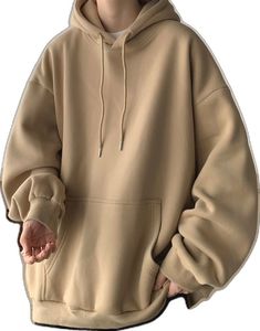 Fall Leisure Hoodie With Pockets, Winter Hoodie With Drop Shoulder And Pockets, Oversized Winter Hoodie For Leisure, Casual Plain Fleece Sweatshirt, Casual Plain Sweatshirt For Streetwear, Plain Sweater For Winter Streetwear, Casual Hoodie With Ribbed Cuffs And Drop Shoulder, Oversized Basic Hoodie For Winter, Casual Hoodie With Drop Shoulder And Ribbed Cuffs