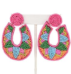 "Hand beaded, colorful, lightweight earrings that are perfect for summer or vacation! Details: - Approx. 2.5\" in length - Beaded front, lightweight, felt back" Beaded Earrings Native, Summer Earrings, Summer Earring, Lightweight Earrings, Light Weight Earrings, Atlanta Ga, Hand Beading, Beaded Earrings, Jewelry Earrings Dangle