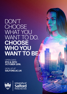 a woman standing in front of a cityscape with the words don't choose what you want to do, choose who you want to be