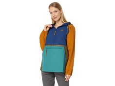 Blue Tops For Fall Outdoor Activities, Blue Color Block Long Sleeve Windbreaker, Blue Long Sleeve Hiking Tops, Blue Long Sleeve Top For Hiking, Blue Color Block Outerwear For Outdoor Activities, Blue Outerwear For Hiking In Spring, Multicolor Long Sleeve Outerwear For Hiking, Blue Outerwear For Spring Hiking, Ll Bean Jacket