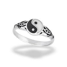 Classic Yin & Yang Peace Ring .925 Sterling Silver Flower Band Jewelry Female Male Unisex Size 9 All our silver jewelry is crafted from .925 silver also commonly referred to as sterling silver. Sterling silver is the standard for beautiful high-quality silver jewelry and cannot be replicated by lower priced silver plated jewelry. It is 92.5% pure silver, mixed with alloys to add strength and durability to stand the test of time. Keep your fine jewelry shiny and elegant by storing it properly. Je Peace Ring, Flower Band, Female Male, Band Jewelry, Silver Plated Jewelry, Sterling Silver Flowers, Plated Jewelry, Size 10 Rings, Sterling Silver Bands