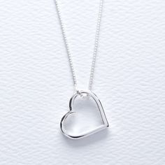 "Open Heart Sterling Silver Pendant Necklace, Women's Heart Jewelry, FREE SHIPPING, Valentine Morher Day Wedding Anniversary Heart Charm Gift OVERVIEW: * Beautiful, elegant, bright and sturdy 14, 16, 18, 20, or 22 inch 925 sterling silver chain. Choose from a 0.7 mm 925 sterling silver box chain, 1 mm petite 925 sterling silver cable link chain, petite 925 sterling silver cable chain with elegant 2 mm satellite beads, or the versatile 925 sterling silver 1 mm bead chain. * 925 Sterling silver op Silver Wedding Anniversary, Cheap Necklaces, Spoon Jewelry, Necklace Women, Sterling Silver Necklace Pendants, 925 Sterling Silver Chain, Open Heart, Charm Gift, Heart Jewelry