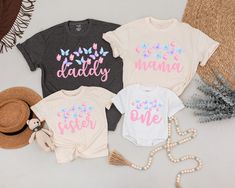 Please enter the exact custom text you want for exact shirt SEPERATELY. I will print what you added, please be careful! Don't forget to add your baby's gender BE CAREFUL WITH YOUR CUSTOM TEXT YOU WANTALL ORDERS OVER 4 ITEMS WILL RECEIVE A 45% DISCOUNT  ❌ THIS IS NOT A SET ❌ ♻️ IF YOU PLACE ONE ITEM, YOU WILL RECEIVE ONLY ONE ITEM. IF YOU WANT ALL ITEMS IN THE PHOTO, PLEASE PLACE AN ORDER WITH THE QUANTITY OF SHIRT YOU WANT ♻️ DON'T FORGET TO ADD THE CLEAR CUSTOM FOR EACH SHIRT ❤️Hope you having Pink Birthday Shirt For Summer, Family Matching Tops For Gender Reveal In Summer, Summer Family Matching Tops For Gender Reveal, Family Matching Tops For Summer Gender Reveal, Pink Summer Birthday Shirt, Pink Tops With Letter Print For First Birthday, Custom Print Tops For Gender Reveal In Summer, Summer Tops For Gender Reveal With Custom Print, Fun Summer Tops For Gender Reveal