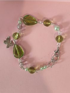 Handmade aesthetic green fairy vibe bracelet with butterfly charm! Adjustable.  Made in Melbourne using recycled beads! Fairycore Bracelets, Fairy Vibe, Aesthetic Bracelets, Bracelets Green, Recycled Beads, Fairycore Grunge, Handmade Aesthetic, Prom Inspo, Bracelet Inspo