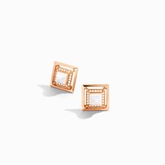 18 Karat Gold Square Stud Earrings These diamond stud earrings are exceptionally crafted with enriching hues the perfect addition to any look. Inspired by the sensual allure that captivated Cleopatra. Cleo Lotus exudes delicate strength and sincere confidence. Elegant Polished Diamond Earrings For Evening, Luxury Diamond Earrings For Formal Occasions, Luxury Diamond Earrings For Evening With Polished Finish, Luxury Rose Gold Diamond Earrings For Evening, Luxury Pierced Diamond Earrings For Evening, Modern Rose Gold Earrings For Evening, Modern Rose Gold Evening Earrings, Luxury Rose Gold Earrings For Everyday, Luxury Rose Gold Earrings For Formal Occasions