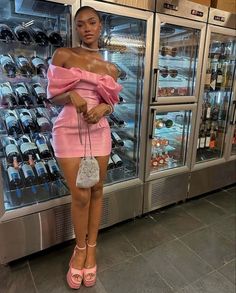 Off The Shoulder Pink Homecoming Dresses, Bowknot Short Hoco Dress, LT – Laylatailor Shop Homecoming Dress Short, Satin Homecoming Dress, Cute Birthday Outfits, Pink Homecoming Dress, Dress Colors, Short Party Dress, Dress Homecoming, Looks Party, Stylish Party