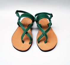 These sandals are custom made to order. Please contact me in case you have narrow or wide feet. You can customize each pair in the available colors or you can contact me for more details. Pictured in light green. They are made from Greek thick cow leather making them very strong. SIZES Please visit the last image of this listing in order to follow the instructions on how to measure your feet. Available women's sizes EU Size 35 - USA Size 4 (9.25 inches/23.5 cm sole length) EU Size 36 - USA Size Suede Slides, Handmade Sandals, Buy Shoes Online, Cute Sandals, How To Make Shoes, How To Measure, Leather Slides, Buy Shoes, Etsy Fashion