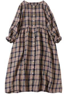 Fall Long Sleeve Dresses, Fall Plaid Dress, Long Sleeve Dresses Fall, Modest Dresses Casual, Long Sleeve Dresses, Comfortable Room, Sleeve Dresses, Midi Length Dress, Unique Dresses