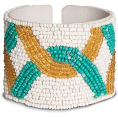 PREMIUM QUALITY: One-size bangle bracelet, packaged in a plastic polybag, is made from beads and metal. IN-HOUSE DESIGN: Features hand-crafted beading. CARE INSTRUCTIONS: Wipe clean with a damp cloth, if necessary. Hypoallergenic, free of lead and nickel. Adjustable Cuff Bracelet With Colorful Beads, Unique Beaded Friendship Bracelet Bangle, Unique Beaded Friendship Bangle, Unique Beaded Friendship Bangle Bracelet, White Adjustable Unique Beaded Bracelets, Adjustable White Beaded Bracelets, Unique Adjustable White Beaded Bracelets, Colorful Beaded Bangle, Gold Beaded Stretch Bracelet