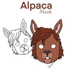 Paper Mask Template, Favorite Friend, Mask Template, Hole Puncher, Clear Tape, Paper Mask, Hole Punch, Alpaca, Laminate