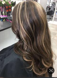 Highlight Patterns For Hair, Subtle Calico Hair, Blonde Highlights On Dark Hair, Hair Inspiration Long, Brunette Hair With Highlights, Hair Streaks, Hairstyles For Layered Hair, Hair Dye Ideas