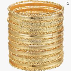 16Pcs Gold Bangle Bracelets for Women - Multi Layer Stackable Textured Bracelets Boho Jewelrys Set. Gold Bangles Set, Gold Bangle Bracelets, Textured Bracelet, Gold Bangle Set, Bangles Set, Gold Bangle Bracelet, Gold Bangle, Bangle Set