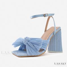 Lasaky - Classic Comfort Sandals with High-Heel Design Fairy Heels, Grad Shoes, Hoco 2024, Wedding High Heels, Bow High Heels, Fairy Shoes, Kids Leather Shoes, Hoco Dress, Designer High Heels