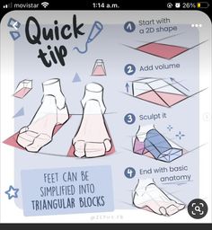 instructions for how to make an origami foot step - by - step guide