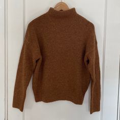 Brand New Condition - Wool Blend Sweater. Pretty Caramel Color. Fits True To Size Madewell Sweater, Caramel Color, Wool Blend Sweater, Colorful Sweaters, Madewell, Wool Blend, Sweaters For Women, Brand New, Wool