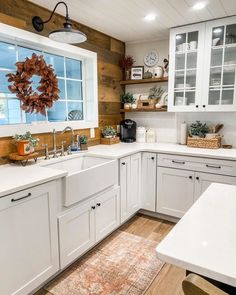 the kitchen is clean and ready to be used as a place for breakfast or dinner