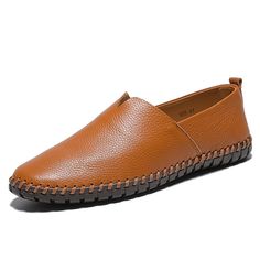 Category:Loafers  Slip-Ons; Upper Materials:Cowhide; Season:Spring,Summer; Gender:Men's; Activity:Walking; Toe Shape:Round Toe; Style:Classic,Casual; Outsole Materials:Rubber; Occasion:Outdoor,Daily; Closure Type:Loafer; Function:Breathable; Pattern:Solid Colored; Listing Date:05/16/2023; 2024 Trends:Comfort Shoes,Plus Size,Handmade Shoes; Foot Length:; Foot Width:; SizeChart1_ID:2:184042; Size chart date source:Provided by Supplier. Men Boat Shoes, Men's Leather Style, Outdoors Fashion, Men's Loafers, Loafers Online, 2023 Trends, Driving Loafers, Shoes Spring, Men Loafers