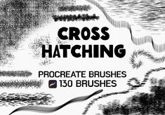 cross hatching procreate brushes for photoshop