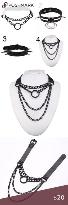 Women Black Collar Goth Pendant Choker Necklace Condition: Brand new Item type: Necklace Necklace type: Choker Material: Leather Metal type: Zinc alloy Gender: Women Style: Punk Chain type: Link chain Shape/Pattern: Round Jewelry Necklaces Goth Pendant, Pendant Choker Necklace, Pendant Choker, Style Punk, Necklace Necklace, Shape Pattern, New Item, Women Style, Shape Patterns