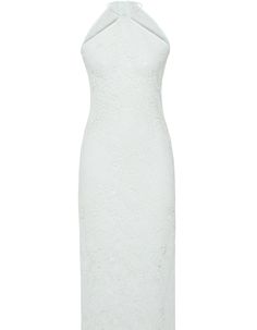 This Yas dress is cut from lace to hug your figure and ties with halterneck straps. Size & Fit Fits true to size Designed for a close fit Lightweight, non-stretchy fabric Details & Care Lace (100% Polyester) Concealed zip fastening Dry Clean SIZE SHOULDER CM BUST CM WAIST CM HIP CM SLEEVE LENGTH CM 34 37 84 64 93 57 36 38 88 68 97 58 38 39 92 72 101 59 40 40 96 76 105 60 42 41 100 80 109 61 44 42 104 84 113 62 High Neck Lace Dress For Formal Occasions, Sleeveless Lace Bodycon Dress, Formal High Neck Lace Dress, Fitted Lace Halter Dress For Party, High Neck Lace Party Dress, Evening Dress With Lace Bodice And Halter Neck, Sleeveless Bodycon Lace Dress, Fitted Halter Neck Lace Dress For Summer, Halter Neck Evening Dress With Lace Bodice