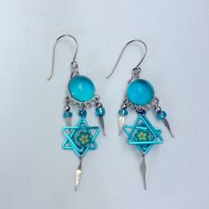 New! New In Original Bag! Handmade French Wires Celestial Beaded Drop Dangle Earrings Turquoise Star Charm Flowers Silver The Light Shines Through The Beads (See Photo) See Measurement In Photo Nwot! New In Original Bag! Bundle 2+ Items To Save On Shipping! Smoke Free Home Buy With Confidence! Top Rated & Trusted 5-Star Seller! White Gold Hoop Earrings, Petite Earrings, White Gold Hoops, Long Tassel Earrings, Butterfly Earrings Stud, Snake Earrings, Earrings Turquoise, Skull Earrings, Drop Dangle Earrings