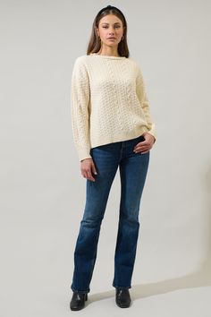 Get some cozy feels into your outfit with this Pammie Knit Dropped Long Sleeve Sweater. A textured cable knit designs this sweater with long sleeve and round neck. Simply add denim jeans and a bold hue scarf for a look that everyone will want.- Cable- Long sleeves- Ribbed sweep- Sweater- Comes in 2 colorsSize + Fit - Model is 5'10" and wearing size XS- Measurements taken from size S - Chest: 20 1/2"- Length: 23 1/2" Fabric Self: 100% Acrylic Style Number STT17509 Ribbed Sweater, Knitting Designs, Sleeve Sweater, Neon Pink, Long Sleeve Sweater, Cable Knit, Denim Jeans, Fitness Models, Round Neck