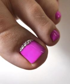 Purple Toe Nails, Unghie Sfumate, Magic Nails