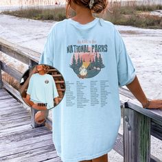 "Comfort colors tshirt, National Parks tee Park Ranger Mountain shirt Retro Environmental Camping Clothes Trending sweatshirt: https://etsy.me/3TbqsXn Beach Shirts: https://etsy.me/3rOIGBS Beach Sweatshirt: https://etsy.me/3pdRnVI 💡 HOW TO PLACE YOUR ORDER: 1. Please Check and Review all the Photos 2. Select your Shirt Color and Size from drop down menu 3. Choose your Quantity as much as you want 4. Click \"Add To Cart\". You can go back to add more of your favorite items 5. Click \"Proceed to Spring Outdoor T-shirt With Letter Print, Summer Crew Neck Tops For Outdoor Activities, Spring Outdoor Crew Neck T-shirt, Summer Outdoor Screen Print Tops, Spring Relaxed Fit T-shirt For Outdoor Activities, Summer Outdoor Activities Crew Neck T-shirt, Summer Outdoor Crew Neck T-shirt, Summer Crew Neck T-shirt For Outdoor Activities, Casual T-shirt For Outdoor Activities In Spring