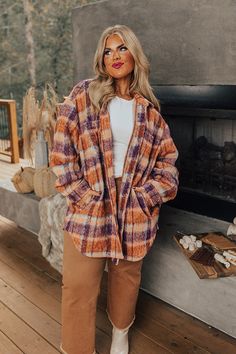 Cozy Season, Loose Sleeves, Warm Jacket, Purple Hues, Women Clothing Boutique, Sangria, Online Womens Clothing, Boutique Clothing, Blue And Purple