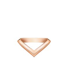 The lv diamonds v ring is cast from 18-karat pink gold. Hand-polished to a fine luster, the ring’s modern design alludes to the maison’s graphic “v” signature, introduced by gaston-louis vuitton, grandson of the founder. A secret diamond, concealed on the band’s interior, magnifies the jewel’s emotional resonance. Easy to combine and stack with other v pieces, the ring may also be customized, if desired, with an engraved personal message. Modern Rose Gold Rings For Everyday Luxury, Modern Rose Gold Rings For Everyday Wear, Luxury Rose Gold Evening Rings, Designer Rose Gold Rings For Formal Occasions, V Signature, V Ring, Louis Vuitton Gifts, Louis Vuitton Jewelry, The Jewel