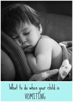 a black and white photo of a baby sleeping on a blanket with the words what to do when your child is volatizing