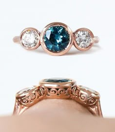 Vintage Engagement Ring/London Blue Topaz Wedding Bridal Ring/Vintage Art Deco bezel Ring/Antique Blue Sapphire Ring/Round Three Stone Ring 𝐂𝐞𝐧𝐭𝐞𝐫 𝐒𝐭𝐨𝐧𝐞 𝐃𝐞𝐭𝐚𝐢𝐥𝐬 ↣ Shape : Round Cut ↣ Size : 6 MM ↣ Color : Blue ↣ Clarity : vs ↣ Luster : excellent ↣ Make : high quality ✥ 𝐒𝐢𝐝𝐞 𝐒𝐭𝐨𝐧𝐞 𝐃𝐞𝐭𝐚𝐢𝐥𝐬 ↣ Stone : Moissanite ↣ Shape : Round Cut ↣ Color : DEF White (Color Less ) ↣ Clarity : VVS ↣ Luster : excellent ↣ Make : high quality ↣MOHs scale : 9.25 ↣Moissanite Refractive index : 2.65 ↣ Metal : rose gold - yellow gold -white gold - 925 silver ↣ Making Process : Handmade - crafted by our experienced team ↣ Metal Stamp : yes ✥ 𝐅𝐫𝐞𝐞 𝐄𝐧𝐠𝐫𝐚𝐯𝐢𝐧𝐠 The stones in jewelry are 100% hand-crafted it is cut and polished by our experienced craftsman. Provide you with the Scroll Engagement Ring, Flapper Jewelry, Circle Symbol, Vintage Art Deco Rings, Bezel Engagement Ring, Scroll Work, Bezel Ring, Montana Sapphire, Deco Engagement Ring