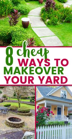 Easy Yard Hacks For Small Budgets - Cheap Garden Makeovers Yard Hacks, Garden Ideas Budget Backyard, Cheap Backyard, Easy Backyard, Easy Landscaping, Gardens Design, Backyard Diy Projects, Small Backyard Patio