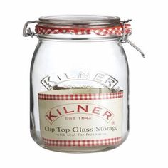 kilnner clip top glass storage jar