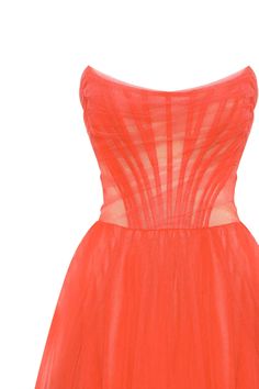 Passion Strapless Tulle mini dress in red coral color ➤➤ Milla Dresses - USA, Worldwide delivery Red Corset Dress For Gala During Prom Season, Gala Dresses With Boning And Sweetheart Neckline, Evening Mini Dress With Boning And Sweetheart Neckline, Spring Evening Dress With Boning, Cocktail Dress With Boning And Sweetheart Neckline, Cocktail Dress With Sweetheart Neckline And Boning, Red Strapless Dress With Corset Back, Red Mini Dress With Ruched Fitted Bodice, Spring Evening Corset Dress With Boning