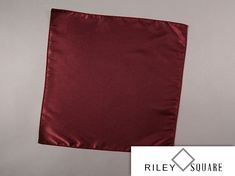 "Wine Satin Pocket Square, Wedding Pocket Square, Formal Pocket Square, Wine Handkerchief, Fashion Accessories.  This beautiful wine satin pocket square will add the perfect complement for your special occasion! A Pocket Square makes just the right statement!  It shows that you know how to dress with style!  Measures approximately 12\" x 12\" and is made from 100% cotton fabric.  Each piece is hand-cut and sewn with our beautiful rolled stitch hem.  The approximate size given means that it is cu Wedding Pocket Square, Pocket Square Wedding, Pocket Squares, Tie Accessories, Suit And Tie, Pocket Square, Fabric Patterns, Dallas, Cotton Fabric