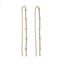 Description Our Golden Threader Earrings features 14kt gold-filled gold bar chain and delicate 14kt gold-filled chain to create this stunning threader earring. Details & Fit 14kt gold-filled chain bar chain 14kt gold-filled boy chain threader Style Number ETHR-5 Delicate 14k Gold Filled Threader Earrings, 14k Yellow Gold Threader Earrings, 14k Gold Filled Dangle Linear Earrings For Everyday, Gold-plated Yellow Gold Linear Earrings With Ear Wire, Everyday 14k Gold-filled Dangle Linear Earrings, Everyday 14k Gold Filled Dangle Linear Earrings, Elegant Dangle Threader Earrings With Cable Chain, 14k Gold Filled Long Drop Linear Earrings, Dainty 14k Gold Filled Linear Earrings For Everyday