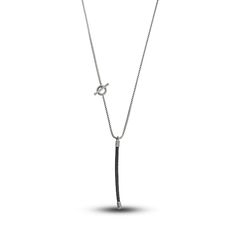 A dynamic long cord is wrapped in bold black leather in this stylish men's pendant necklace from Marco Dal Maso. Fashioned in sterling silver, the 26-inch chain secures in place with a toggle clasp. Leather Pendant, Mens Necklace Pendant, Cross Necklaces, Jared The Galleria Of Jewelry, Mens Pendant, Bold Black, Toggle Clasp, Long Black, Stylish Men