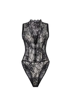 Elevate your evening look with the bodysuit. This sultry piece features a stunning bodycon fit and delicate see-through lace, making it the perfect addition to your wardrobe. Embrace your feminine side and turn heads at any event with this luxurious and alluring bodysuit. *Note: Product length is measured from shoulder to hem Lace Body Suit, Types Of Lace, Mean Blvd, Chiffon Mini Dress, Lace Body, Black White Pattern, Silk Midi Dress, Lace Making, Lace Bodysuit