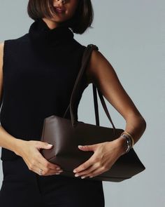 Chrystie Bag Espresso – Freja New York Timeless Travel Bag With Fold Over Clasp, Timeless Shoulder Bag With Fold Over Clasp For Everyday, Everyday Tote Shoulder Bag With Fold Over Clasp, Olivia Mcdowell, Libra Moon, Outfit Styling, Big Shoulders, Espresso Brown, Key Clip