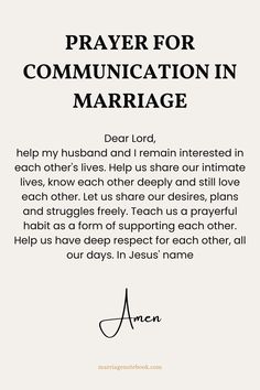 a prayer for communication in marriage