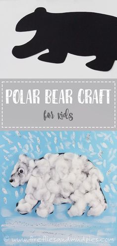 the polar bear craft for kids is an easy and fun project to do with your little ones