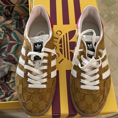 Authentic Brand New With Box And Original Dust Bags, Gucci X Adidas Sneakers Size 6 In Women's. Gucci X Adidas, Gucci Adidas, Shoes Gucci, Bags Gucci, Gucci Shoes, Adidas Shoes, Adidas Women, Adidas Sneakers, Dust Bag