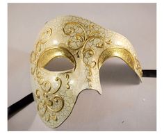 Darkness Costume, Phantom Of The Opera Masquerade, Phantom Mask, Masks Design, Masquerade Prom, Mardi Gras Masquerade, Mens Masquerade Mask, Opera Mask, Venetian Masquerade