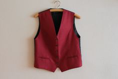 "Women's Vest Terracotta Womens Vest Red Waistcoat Sleeveless Jacket  Traditional Steampunk Baroque Victorian Large Size Label size: 40/42 EUR Measurements (lying flat): Length(back): 23\"/ 58.5 cm Bust: 19\"/ 48.5 cm Waist: 19\"/ 48 cm Please check measurements to insure a proper fit. Remember to allow yourself some extra room for movement. You can compare these with something from your closet that fits you well. Please convo me if you need additional measurements. Condition: Great Vintage Cond Red Fitted Sleeveless Outerwear, Fitted Red Sleeveless Outerwear, Fitted Red Winter Vest, Fitted Red Vest For Winter, Formal Red Vest For Fall, Red Sleeveless Winter Vest, Fitted Red Vest With Buttons, Red Fitted Sleeveless Vest, Fitted Red Vest Outerwear